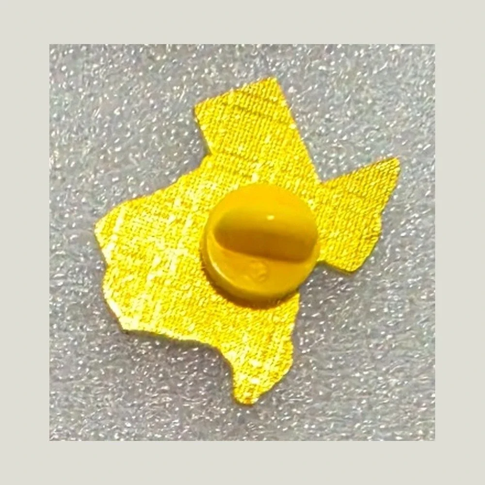 Texas State Flag Enamel Pin Lone Star Map Lapel Hat Tie Tack Souvenir Gold Tone